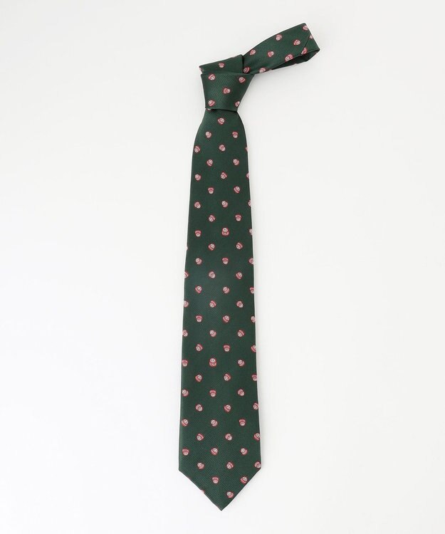 J.PRESS MEN 【J.PRESS JOKE TIE COLLECTION】七転び八起き ダークグリーン系7