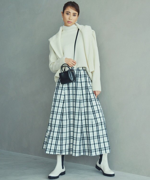 23区 【CLASSY.1月号掲載】ウールカシミヤブレンド カーディガン アイボリー系