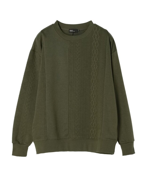 CRAFT STANDARD BOUTIQUE ＪＱカット切り替えプルオーバー1 Khaki