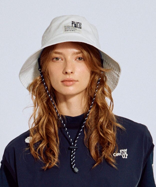 PW CIRCULUS 【UNISEX】WAVY バケットハット ゴルフ ホワイト系