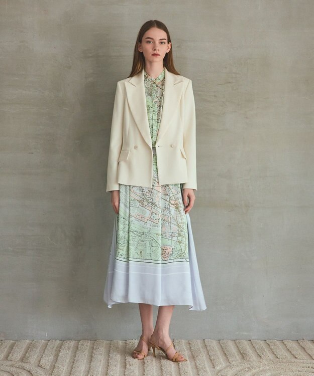 GRACE CONTINENTAL トリアセコンシャスジャケット キナリ