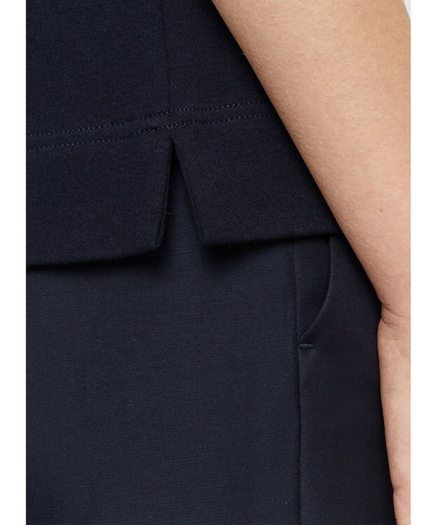 JOSEPH 【洗える】マーセライズコットン　ラウンドネックタンクトップ Navy