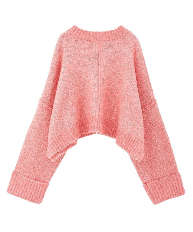 Green Parks ・Ｐｅｔｉｔ　Ｆｌｅｕｒ　ブークレワイドニット Pink