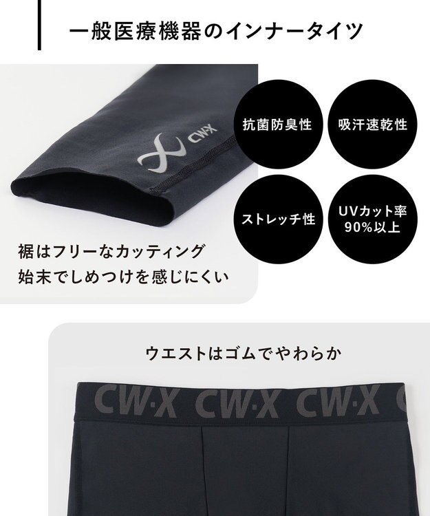 CW-X 【MEN】 CW-X 【一般医療機器】 リカバリーウェア 【＆RECOVERY】 インナータイツ 疲労回復 コリ緩和 血行促進 運動前後 日常生活 ロング 足首丈 メンズ RZO309 /ワコール ブラック