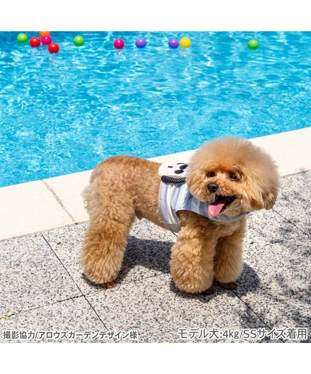 PET PARADISE スヌーピー クールベスト 《ジョークール》 小型犬 ホワイト×グレー