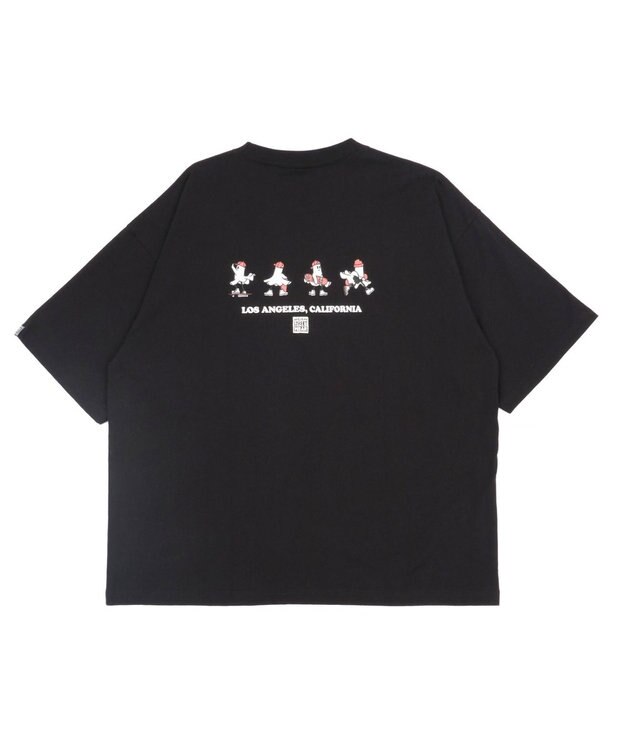 WEGO 【ユニセックス着用ITEM/MLサイズ展開】別注VISIONゴーストスケーターグラフィックT（SS） ブラック