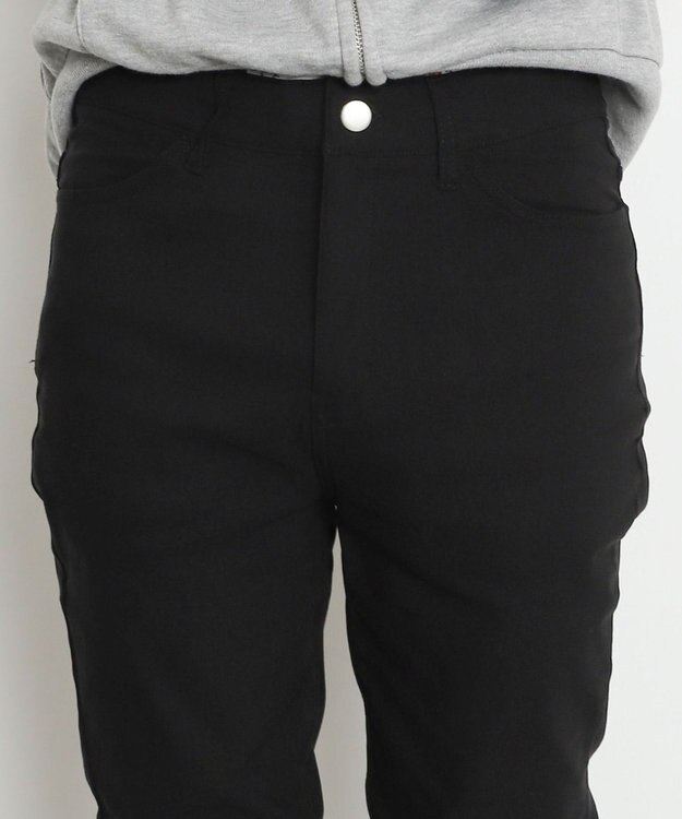 WEGO 【暖パン/SMLXLサイズ展開】裏起毛スキニーパンツ ブラック