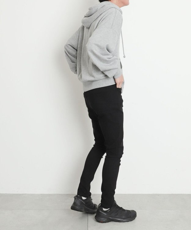 WEGO 【暖パン/SMLXLサイズ展開】裏起毛スキニーパンツ ブラック