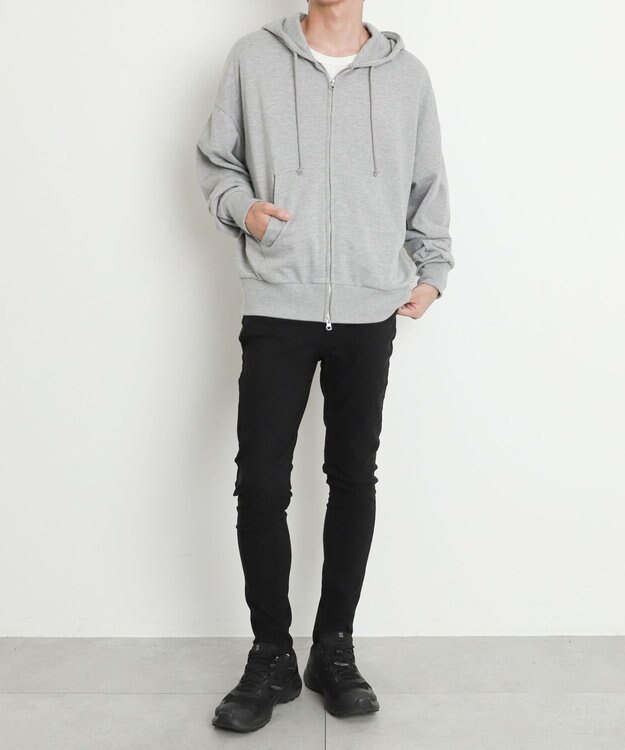 WEGO 【暖パン/SMLXLサイズ展開】裏起毛スキニーパンツ ブラック