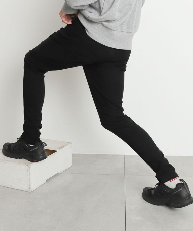WEGO 【暖パン/SMLXLサイズ展開】裏起毛スキニーパンツ ブラック