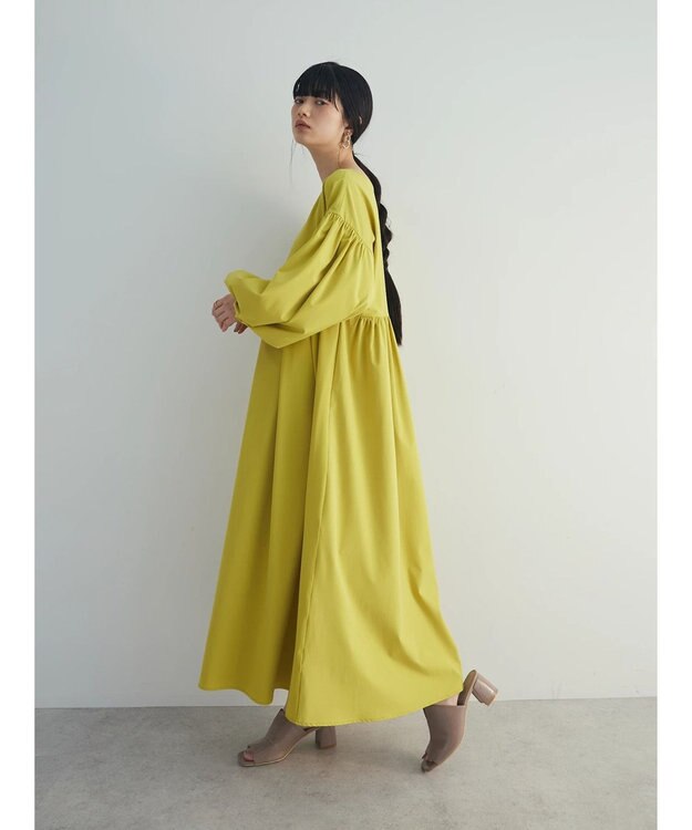 Green Parks armonia．２ｗａｙ袖ボリュームワンピース Yellow