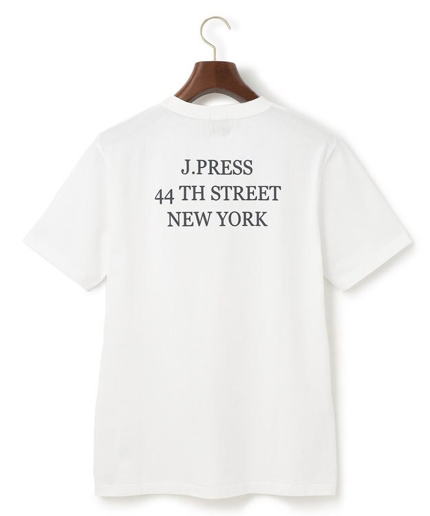 J.PRESS MEN バックプリントTシャツ ホワイト系