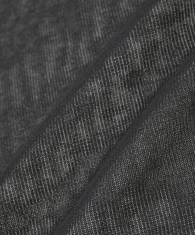 earth music&ecology 【接触冷感】ロゴ刺繍シアープルオーバ Charcoal Gray