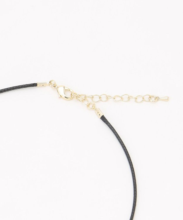 ANY メタルフープコードネックレス ライトゴールド