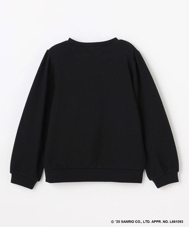 ANY KIDS 【マイメロディ＆クロミ×ANY KIDS】アップリケ トレーナー ブラック×クロミ
