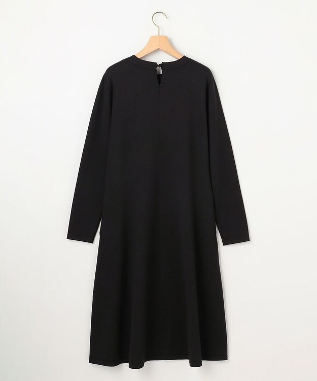 組曲 L シックフレアニットワンピース ブラック系