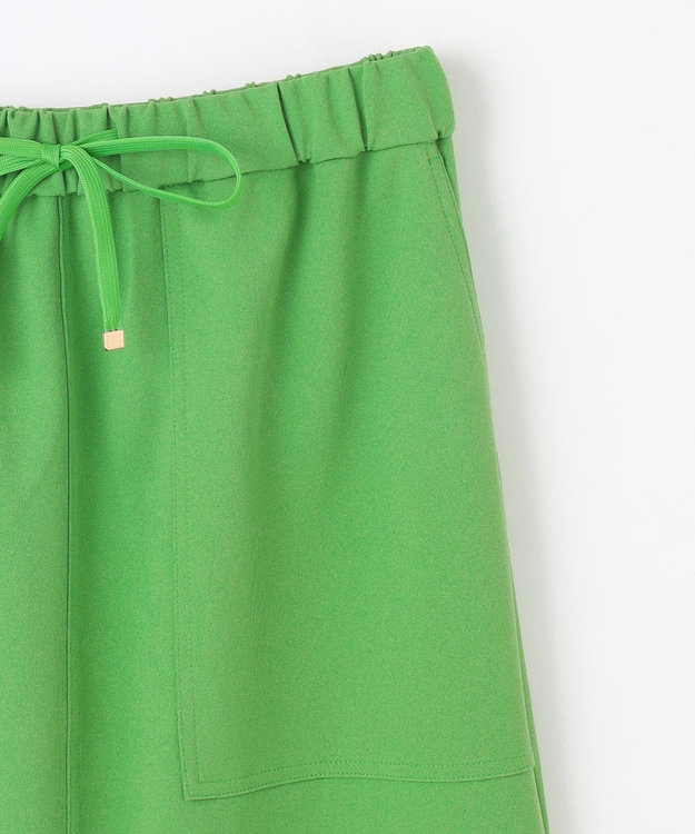 ANY L カットジョーゼットベイカースカート グリーン