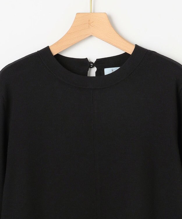 組曲 L シックフレアニットワンピース ブラック系