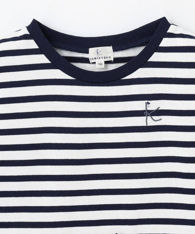 組曲 KIDS 【110-140㎝】ENOSUI Border Tシャツ ネイビー系1
