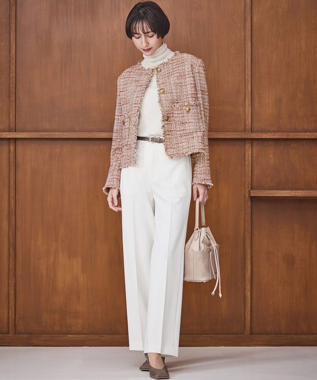 23区 メッシュ ナローベルト ブラウン系