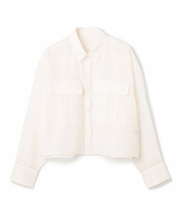 UNFILO シアークロップドシャツ オフ