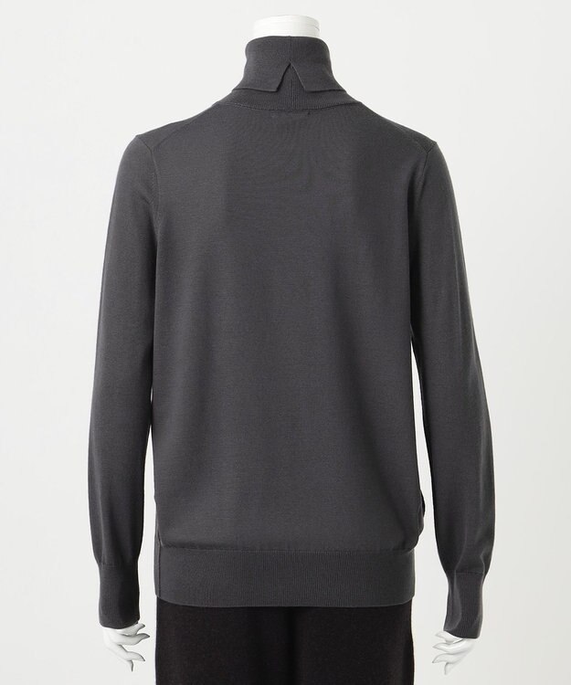 23区 S 【R(アール)】ウーステッドウールカシミヤ タートルネックニット グレー系