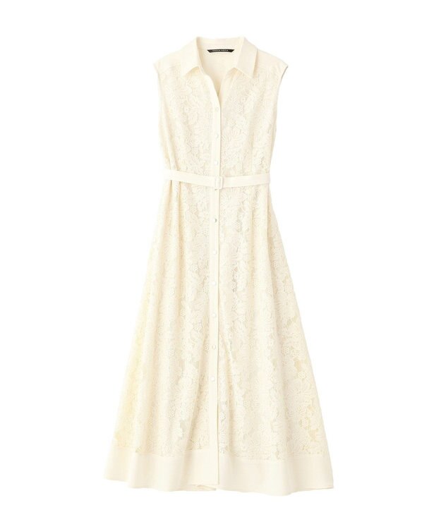 YECCA VECCA レース切替ジレワンピース Ivory