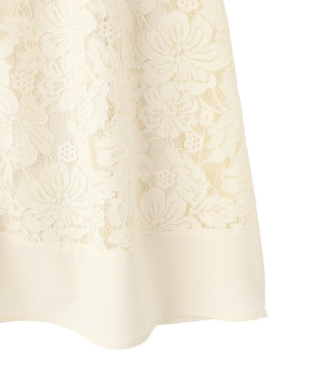 YECCA VECCA レース切替ジレワンピース Ivory