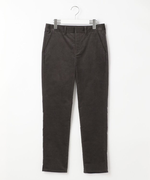 J.PRESS LADIES S 【洗える】AIRDUROYストレッチ パンツ グレー系