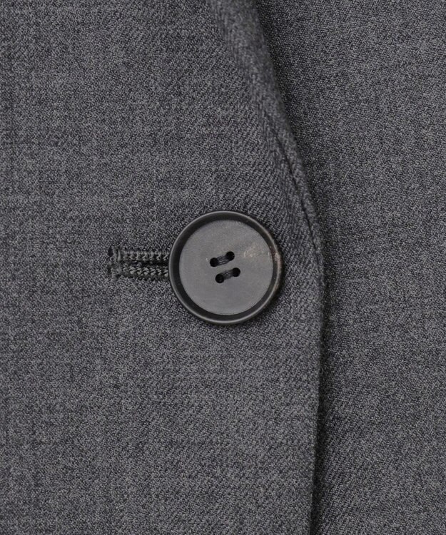 ICB 【セットアップ対応】ウールストレッチ テーラードジャケット チャコール系