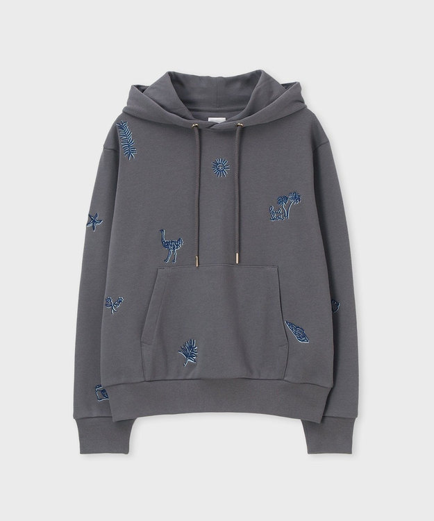 Paul Smith エンブロイダリー デザイン パーカ スチールグレー