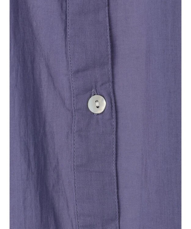 Green Parks インド綿 　ギャザー５分袖チュニック Purple