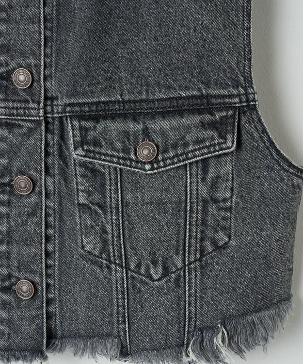 WEGO デニムショートベスト ブラックその他