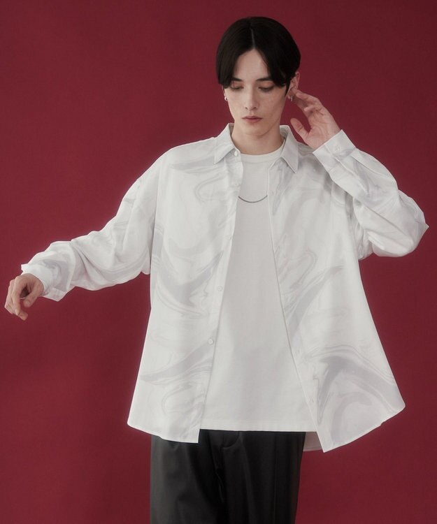 WEGO アムンゼンパターンBIGシャツ（LS）