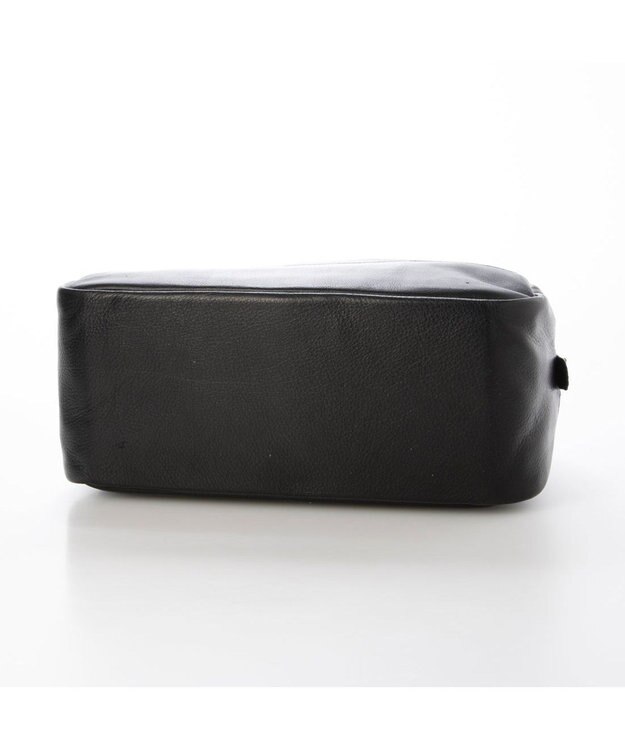 UNBILLION ペルケ perche / ガーメントレザー・サスティナブル2wayハーフムーンボストンM ブラック