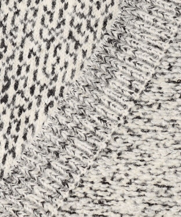 uncrave ツイードニット ジャケット オフ×ブラック