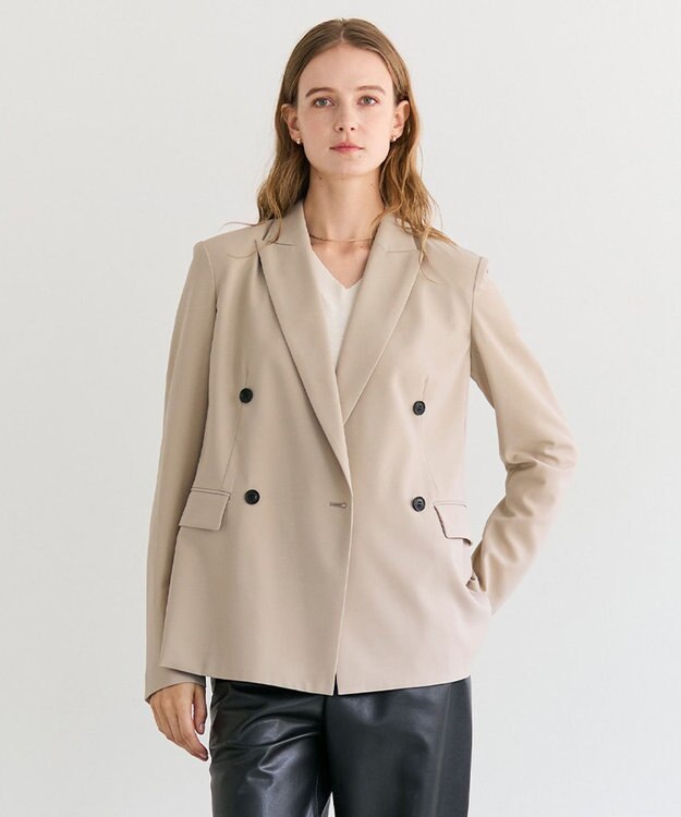 BEIGE， 【セットアップ対応】SPHENE / ダブルブレストピークドラペルジャケット Beige