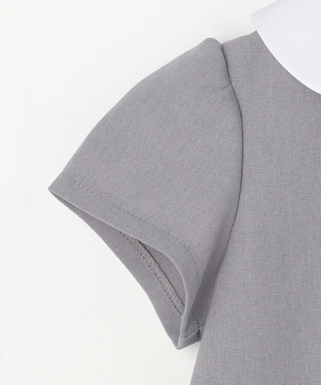 ANY KIDS 【2点セット】ノーカラー ボレロジャケット+襟付き ワンピース グレー