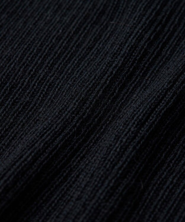 TOQUE 〈大草直子さんアドバイザー〉ベビーアルパカ×シルク ハイネックニット ブラック