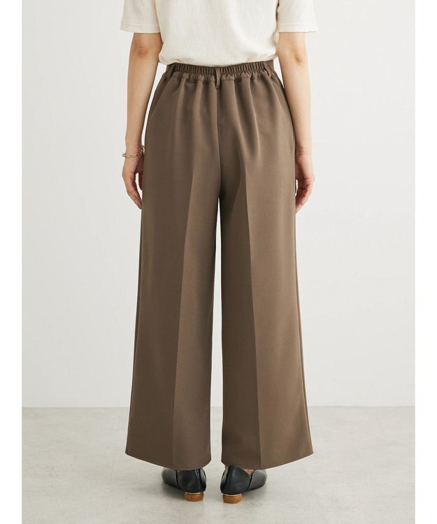 Green Parks きれいシルエットワイドパンツ Khaki