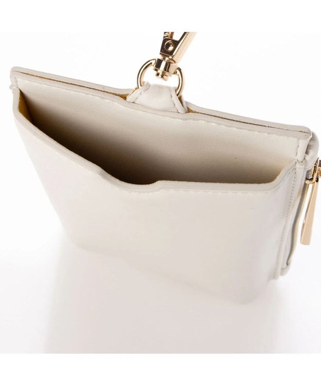 UNBILLION cachecache 多機能スマホショルダーバッグ ホワイト