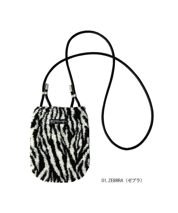 ROOTOTE 1336【スマホショルダー】LT.ベビールー.ボア-A 01：ゼブラ