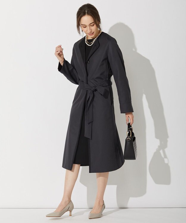 自由区 L 【セットアップ可】ダブルクロス サックワンピース ブラック系