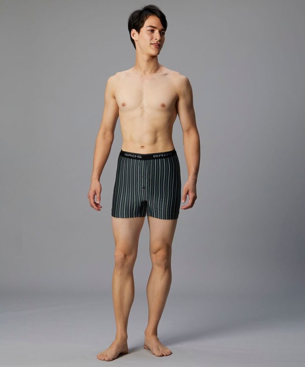 WACOAL MEN トランクス しめつけすぎずダブつかない ストレッチ素材 前開き 下着 メンズ GT4111 /ブロス バイ ワコールメン グレイッシュブルー