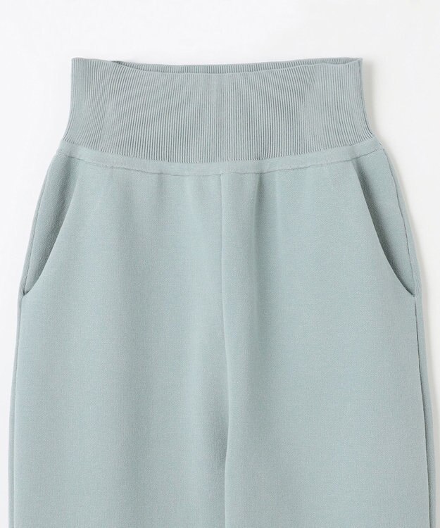 NAVE 【ReNAVE・洗える】スムースニット パンツ サックスブルー系