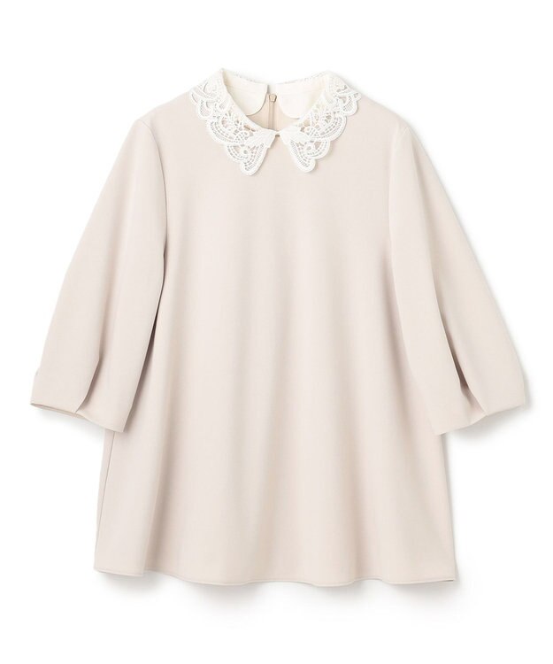 UNFILO L 【2WAY】BEAUTY MOVE レース襟ブラウス アイボリー