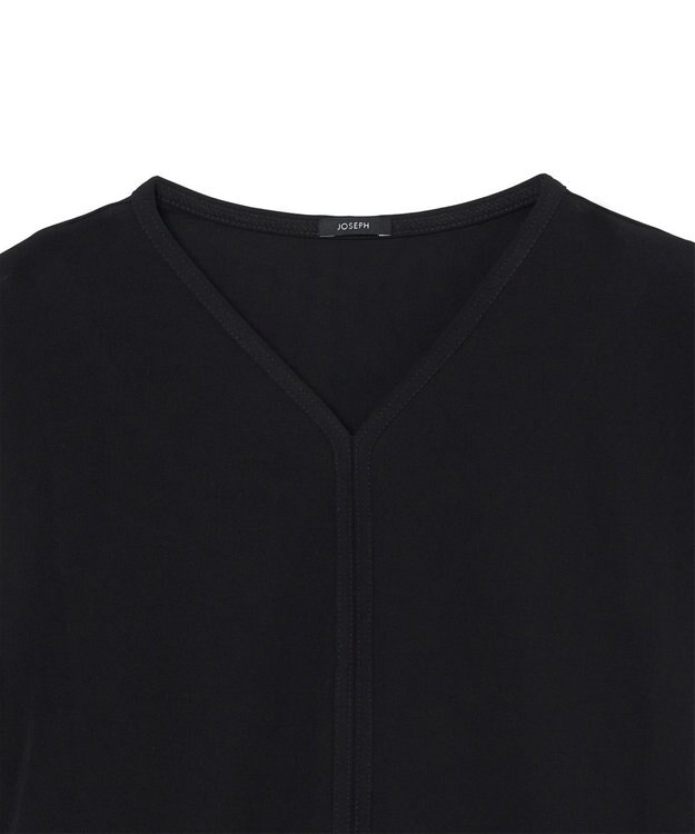 JOSEPH 【洗える】クレープジャージー　ノースリーブトップス Black