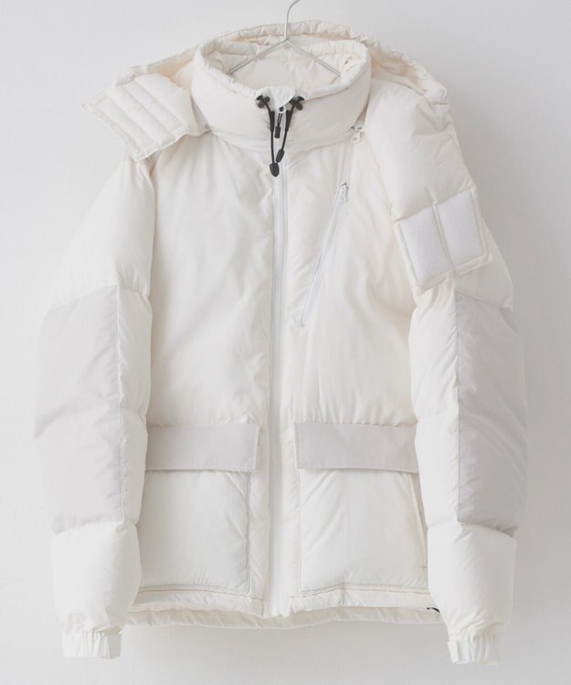 KWD 【日本製/高品質ダウン】BOX DOWN JACKET ダウンジャケット ホワイト