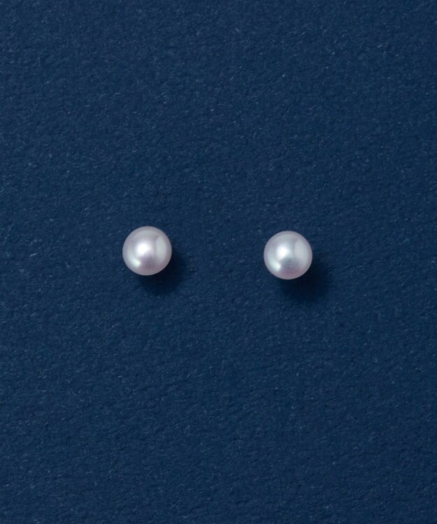 Phoebe 【K10】フォルムパールピアス/一粒パール/BOXつき ゴールド