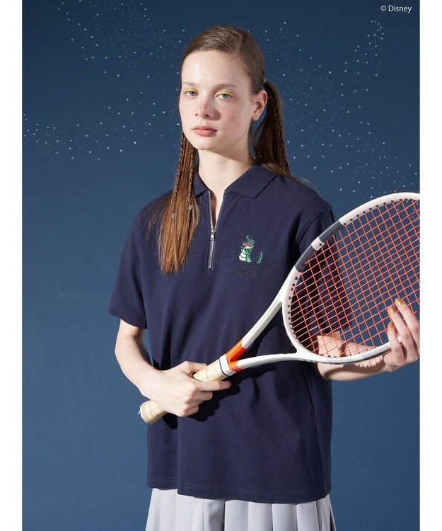 AMERICAN HOLIC ハーフジップポロシャツ／Ｐｅｔｅｒ　Ｐａｎ Navy